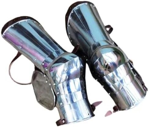 درع الساق القتالية، وأرجل اللوحة، والقطع مع زي الهالوين لحارس الساق في العصور الوسطى من بولينز in Kuwait