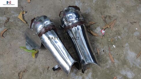 درع الساق لحارس الساق من العصور الوسطى من Nautical-Mart، وأرجل اللوحة، وزي بولينز in Kuwait