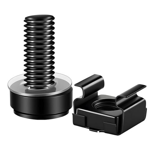 Rack 38Pcs M6 x 25mm Mount Cage Nuts, Screws and Washers for Rack Mount Server Cabinet, Rack Mount Server Shelves, Routers, Rack Mount Screws and Square Insert Nuts in Saudi Arabia
