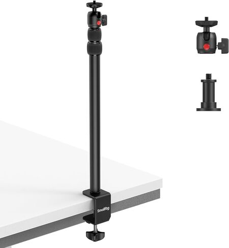SmallRig Mic Boom Arm, 360° Rotatable Microphone Stand with Hydraulic Damping Joint, Desk Mount Clamp, Screw Adapter, Cable Management for Podcasting, Streaming, Gaming, Home Office - 4303 in Saudi Arabia