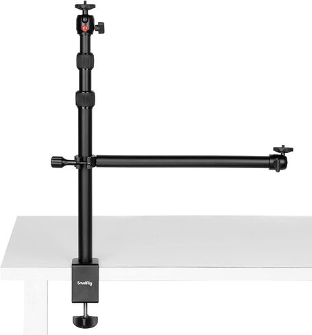 SmallRig Mic Boom Arm, 360° Rotatable Microphone Stand with Hydraulic Damping Joint, Desk Mount Clamp, Screw Adapter, Cable Management for Podcasting, Streaming, Gaming, Home Office - 4303 in Saudi Arabia