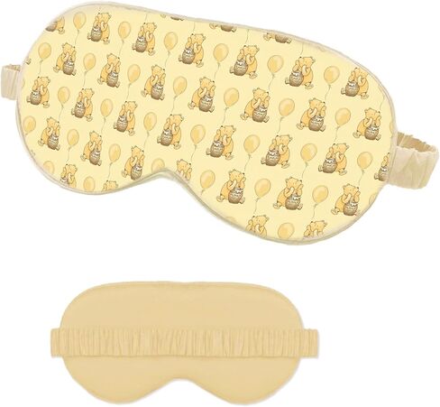 Winnie Sleep Eye Masks for Kids Women, Sleep Eye Mask Blindfold with Elastic Strap/Headband, Soft Eye Cover Eyeshade for Night Sleeping for Sleep Travel Nap in Saudi Arabia