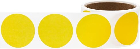 Yellow 2" Dissolvable Label, 200 Total per Roll in Saudi Arabia
