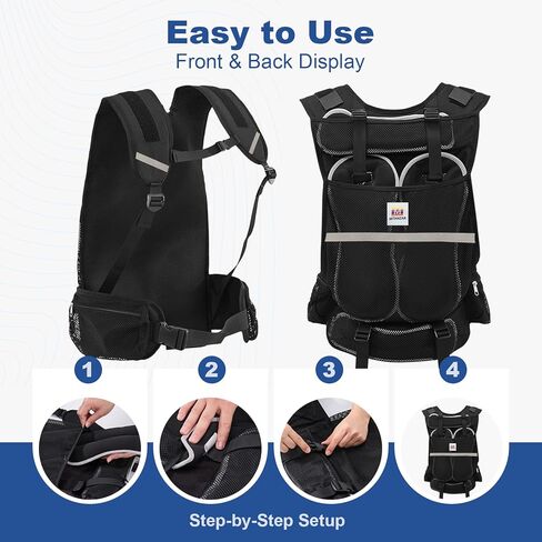 Adjustable Weighted Vest, 4.4-13.2 Pound Vest with 4 Iron Sand Training Pouches, Features Large Pockets, Men's Weighted Vest for Women's Strength Training, Running, Walking in Saudi Arabia