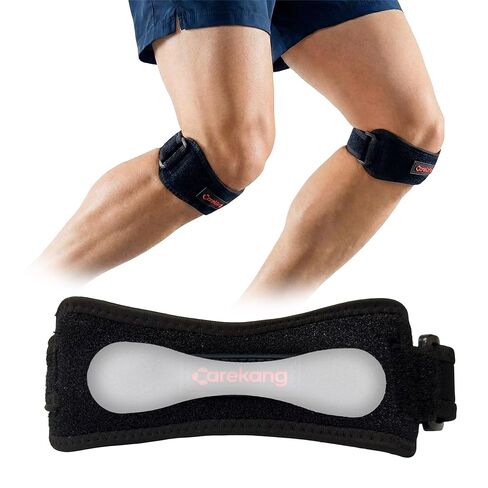 PRO Patella Tendon Knee Strap 2 Pack [3s Quick-Buckle], Knee Pain Relief Support Brace Running, Basketball, Jumpers Knee, Volleyball, Soccer, Tennis, Hiking, Tendonitis & Squats in Saudi Arabia