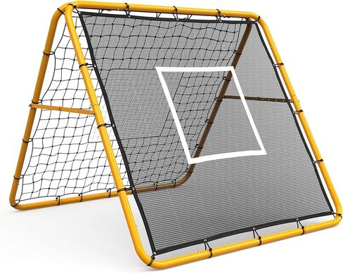 Garvee Adjustable Rebounder Net 4x4 ft, Multi-Sport Training Equipment for Soccer, Baseball, Softball, Backyard Practice, Passing Throwing Catching Control, Easy Setup Portable Pitching Trainer in Saudi Arabia