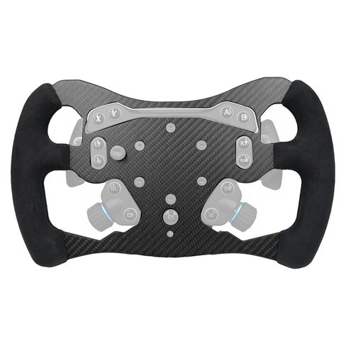 عجلة سباق من ألياف الكربون الحقيقية من Obokidlyamor F1 Mod لعجلة السباق Logitech G PRO SIM؛ استبدل العشاء خفيف الوزن المتوافق مع محول محور نظام Logitech G RS RS50 بمقبض من الجلد السويدي in Kuwait