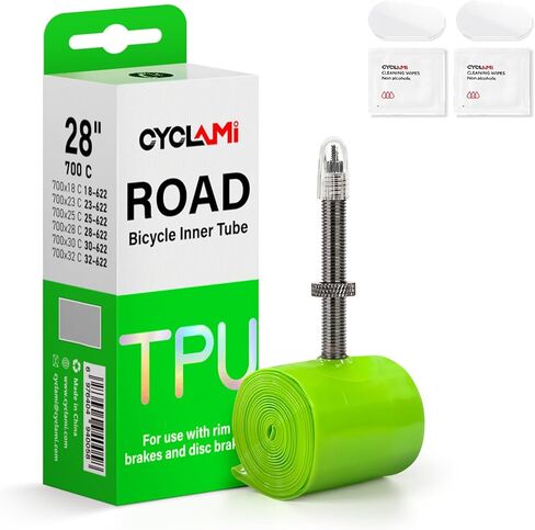 1/4-Pack أنابيب داخلية من مادة TPU 700x18-32c 700c أنابيب داخلية مع صمام أساسي قابل للإزالة خفيف 38 جرام 45/60/80 مللي متر صمام بريستا معدني in Kuwait