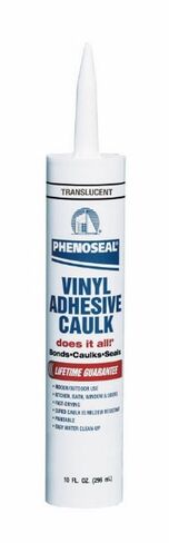 Dap 00006 18 Pack Translucent Phenoseal Does It All Vinyl Adhesive Caulk 10-Ounce in Kuwait