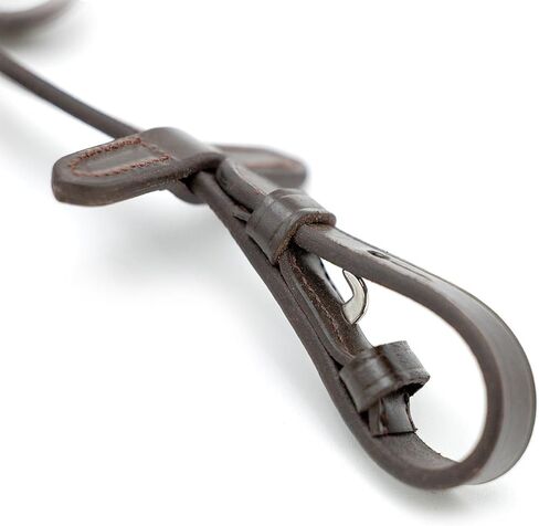 Jeffers Uniquely English Rubber Grip Reins for Horses, 54" L - Leather Riding Reins with Hook & Stud Ends, Non Slip Grip, Equestrian Horse Tack for Jumping, Dressage, Training, Trail Riding - Havana in Kuwait