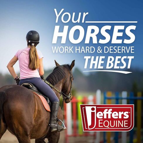 Jeffers Uniquely English Rubber Grip Reins for Horses, 54" L - Leather Riding Reins with Hook & Stud Ends, Non Slip Grip, Equestrian Horse Tack for Jumping, Dressage, Training, Trail Riding - Havana in Kuwait