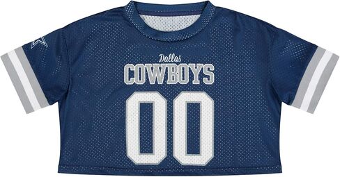 FOCO NFL Womens NFL Ladies Fashion Gameday Jersey Mesh Crop Top Shirt in Saudi Arabia