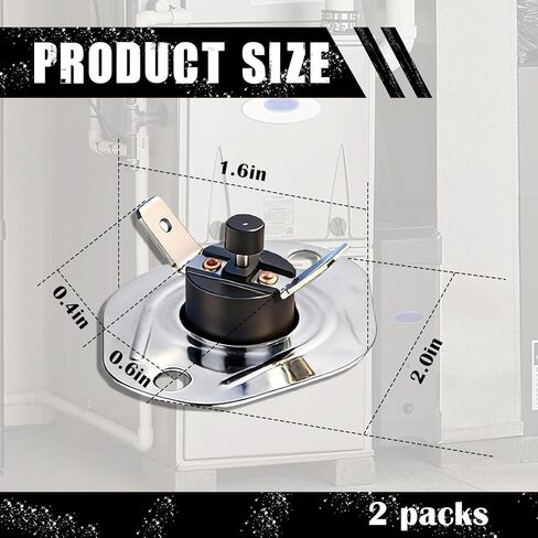 (عبوتان) مفتاح حد بدء تشغيل لهب الفرن، متوافق مع أفران كاريير براينت باين HH18HA452 L250، أجزاء مفاتيح حد استبدال الفرن in Kuwait