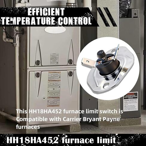 (عبوتان) مفتاح حد بدء تشغيل لهب الفرن، متوافق مع أفران كاريير براينت باين HH18HA452 L250، أجزاء مفاتيح حد استبدال الفرن in Kuwait