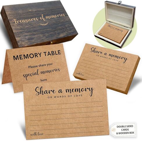 Share A Memory Cards For Celebration of Life Decorations, 50 Psc Share A Memory Box For Funeral Memorial for Funeral Wedding Birthday Graduation Bridal Shower Guest Book Ideas(Minimalism) -A06 in Saudi Arabia