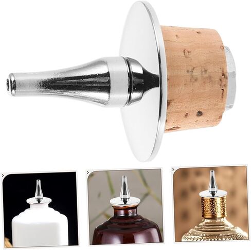 أداة سكب الزجاجات من هيليفتي بيترز مع قاعدة من الفلين، موزع مشروبات فعال لمطاعم البار المنزلي لتقديم مشروب أنيق، يعزز كفاءة السقاة in Saudi Arabia