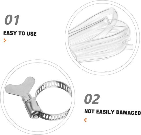 MAGICLULU High Strength Beer Kit Flexible Hose Draft Beer Hose Clamps Brewing Gas Tubing for Home Commercial Use in Saudi Arabia