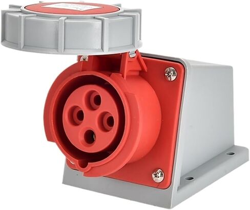 Industrial and socket connector three-phase 3-core 4P5 hole 16A32A waterproof non-explosion-proof aviation IP67(3P16A IP67 concealed seat GP 218) in Kuwait