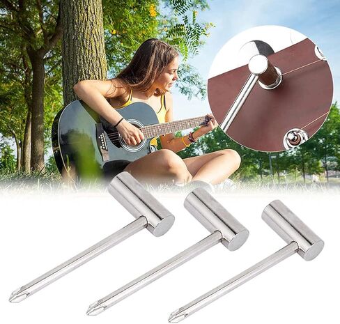 Bnineteenteam 7MM/8MM/6.35MM Guitar Rod Wrench Guitar Adjustment Tool with Screwdriver for Guitar Musical Instrument Accessories(3Pcs) in Saudi Arabia