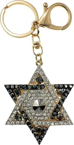 Opalescent Elephant Keychain for Women - Rhinestone Purse Charm with Gold Chain, Split Ring & Lobster Clip - 4.6" Long Bag Accessory in Saudi Arabia