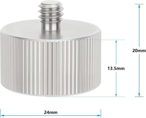محول برغي ذكر CAMVATE 5/8"-11 أنثى إلى 1/4"-20 لحامل ثلاثي القوائم لمستوى الليزر-3778 in Saudi Arabia