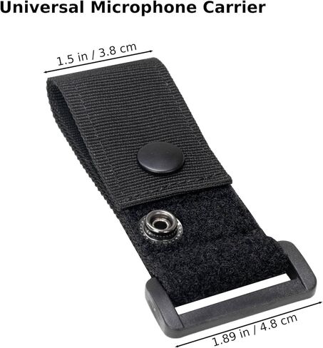 فتحة مشبك لحامل ميكروفون الراديو، ومشابك ميكروفون على الكتف لإنفاذ القانون، حامل ميكروفون أسود تقليدي لزي المستجيب الأول in Kuwait