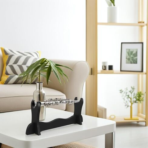 حامل عرض الفلوت حامل سطح المكتب طبقة واحدة رف تخزين الآلات الموسيقية موفر للمساحة للمنزل وغرفة الموسيقى in Kuwait