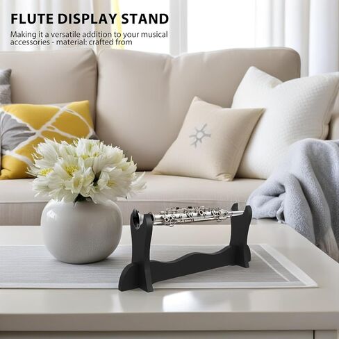 حامل عرض الفلوت حامل سطح المكتب طبقة واحدة رف تخزين الآلات الموسيقية موفر للمساحة للمنزل وغرفة الموسيقى in Kuwait