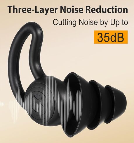 4 Pcs Kids Ear Plugs for Noise Reduction, Soft Silicone Ear Plugs for Kids & Adult, Sleeping, Travel, Concerts, Swimming (2 Colors) in Saudi Arabia