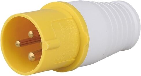 Waterproof industrial and socket concealed surface-mounted connector 3-pin 16A-4h aviation explosion-proof male and female yellow 110V(3 pin 16A plug) in Kuwait