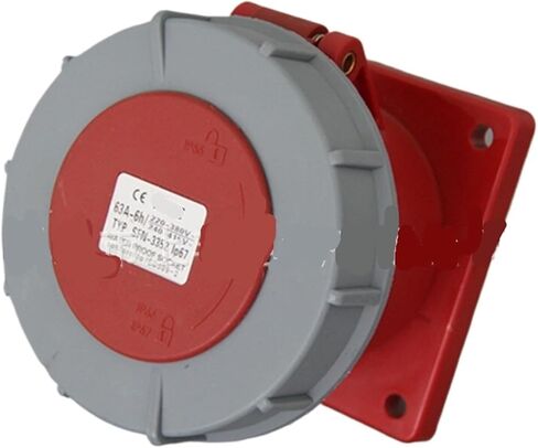 63A/5-hole industrial waterproof concealed straight socket SFN-3352 in Saudi Arabia