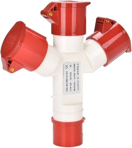 Three-way waterproof industrial aviation and socket non-explosion-proof connector Y-type one-point three 3/4/5 core 16A32A set(GP 1025 5P32A tee) in Saudi Arabia