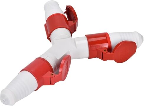 Three-way waterproof industrial aviation and socket non-explosion-proof connector Y-type one-point three 3/4/5 core 16A32A set(GP 1025 5P32A tee) in Saudi Arabia