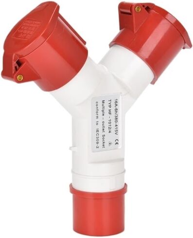 Three-way waterproof industrial aviation and socket non-explosion-proof connector Y-type one-point three 3/4/5 core 16A32A set(GP 1025 5P32A tee) in Saudi Arabia