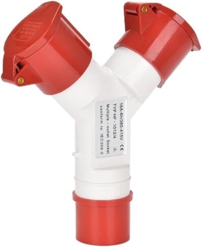 Three-way waterproof industrial aviation and socket non-explosion-proof connector Y-type one-point three 3/4/5 core 16A32A set(GP 1025 5P32A tee) in Saudi Arabia
