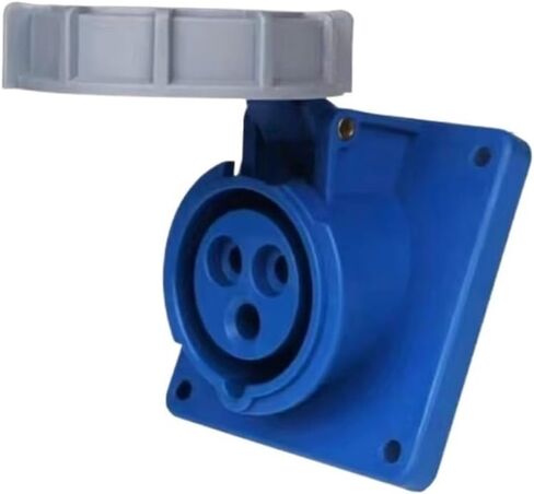 Industrial aviation concealed socket coupler 16a32a male and female butt power connector IP67 waterproof 3/4/5 core oblique(3 core 32A concealed socket) in Kuwait