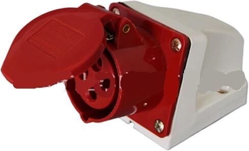 Industrial waterproof exposed socket 16A/380V/IP44/3P+E SF-114 in Kuwait
