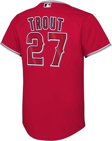 Mike Trout Los Angeles Angels MLB Kids Youth 8-20 Red Alternate Player Jersey in Saudi Arabia