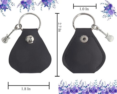 1pc Stainless Steel Guitar Pick Black PU Leather Keychain I Couldn't Pick A Better Boyfriend Festivals Anniversary Birthday Gift For Guitar Music Lovers Guitar Accessories in Saudi Arabia