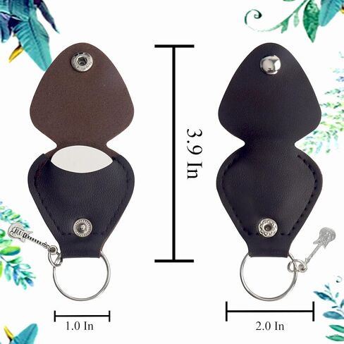 1pc Stainless Steel Guitar Pick Black PU Leather Keychain I Couldn't Pick A Better Boyfriend Festivals Anniversary Birthday Gift For Guitar Music Lovers Guitar Accessories in Saudi Arabia