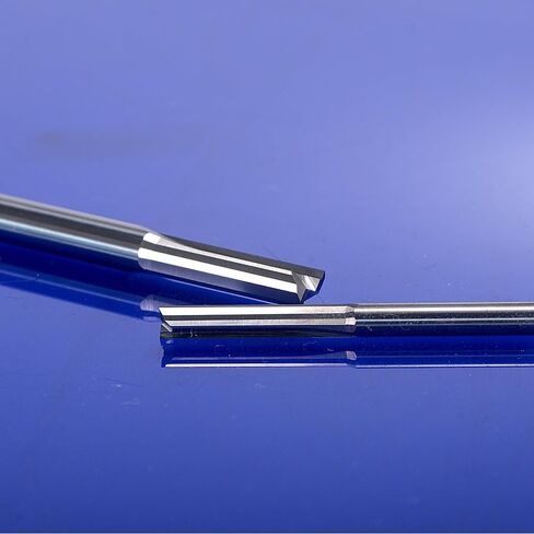 5pcs 6 * 22MM Carbide Two Flute Straight Slot Router Bit CNC Carving Engraving Tools for Milling Cutter in Saudi Arabia