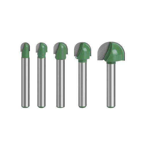 6mm Shank Ball Nose Router Bits Set End Mill Round Cove Box Solid Carbide CNC Radius Core Milling Bit(5pcs per Set) in Saudi Arabia