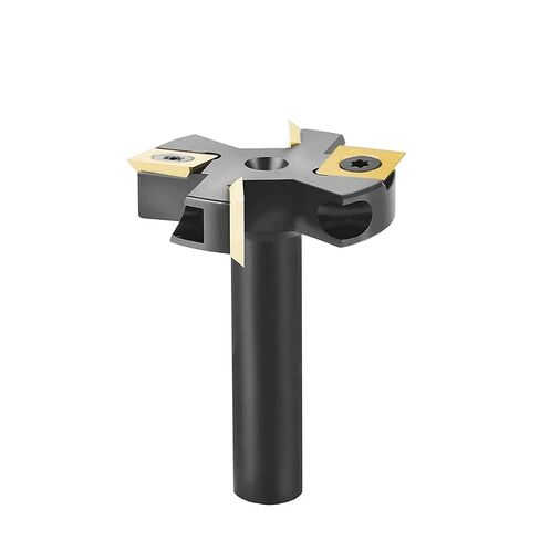 38.1mm 45mm 2-Flute Wood Planer Bit Cutting Spoilboard Surfacing Router Bit Insert Carbide Slab with ATS-Coated Insert(IP2F-D45-H12-ATS) in Saudi Arabia