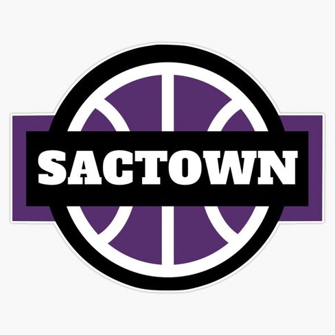Sactown Basketball Window Water Bottle Bumper Sticker Decal 5" in Saudi Arabia