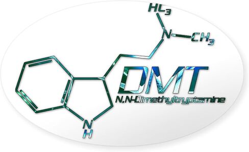 ملصق ممتص الصدمات للسيارة باللون الأزرق البيضاوي من CafePress DMT Molecule in Saudi Arabia