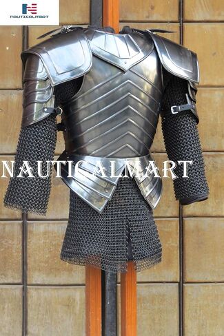 درع قتالي، درع صدري من Brienne of Tarth Armor مع بولدرون، زي Chainmail الوظيفي للهالوين in Saudi Arabia