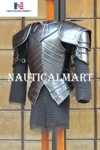 درع قتالي، درع صدري من Brienne of Tarth Armor مع بولدرون، زي Chainmail الوظيفي للهالوين in Saudi Arabia