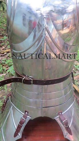 NauticalMart لوحة درع العصور الوسطى LARP cuirass لوحة صدرية للهالوين مع حزام تيسيت in Saudi Arabia