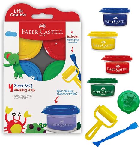 مجموعة Faber-Castell Little Creatives ArtPlay: مجموعة فنية مكونة من 15 قطعة للأطفال الصغار، وأقلام تلوين ضخمة، ومجموعة رسم للأطفال الصغار، ومستلزمات فنية للأطفال، وفنون وحرف يدوية (الأعمار من 3 سنوات فما فوق) in Kuwait