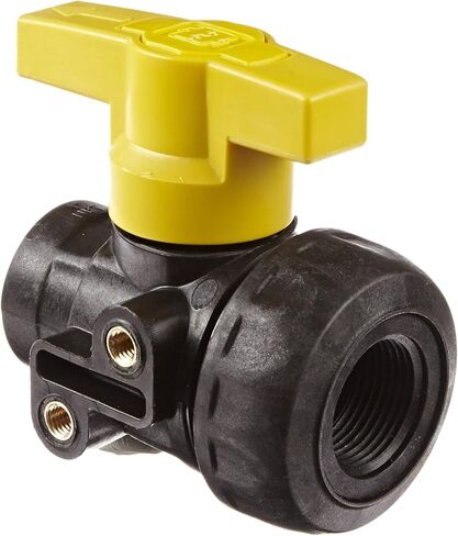 Green Leaf SU100E Polypropylene Single Union Ball Valve, Full Port, 1" NPT Female in Kuwait